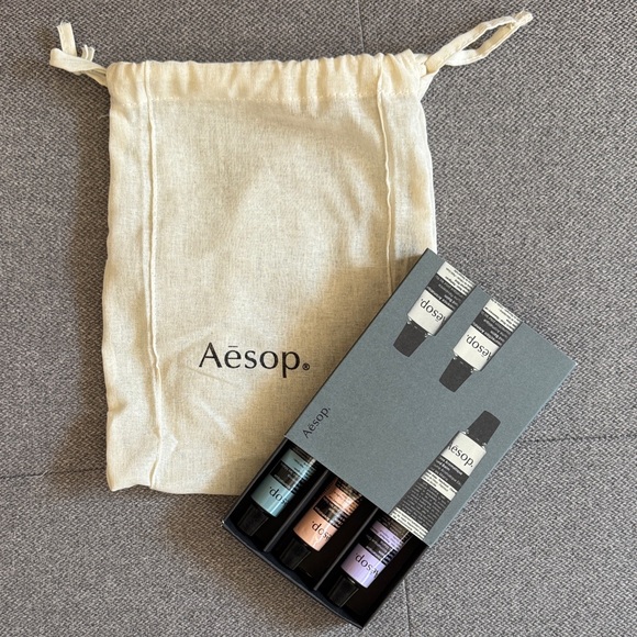 Aesop Mini Ritual Set with Branded Canvas Pouch - Natural Linen